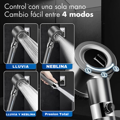 Regadera Masajeadora de Alta Presión